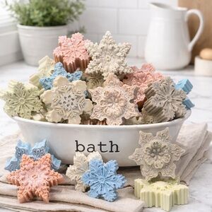 Assorted Artisan Snowflake Soaps